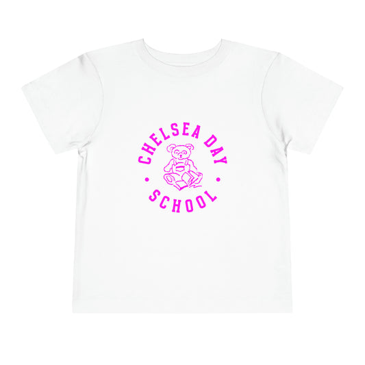 Toddler Short Sleeve Tee (Pink Logo)