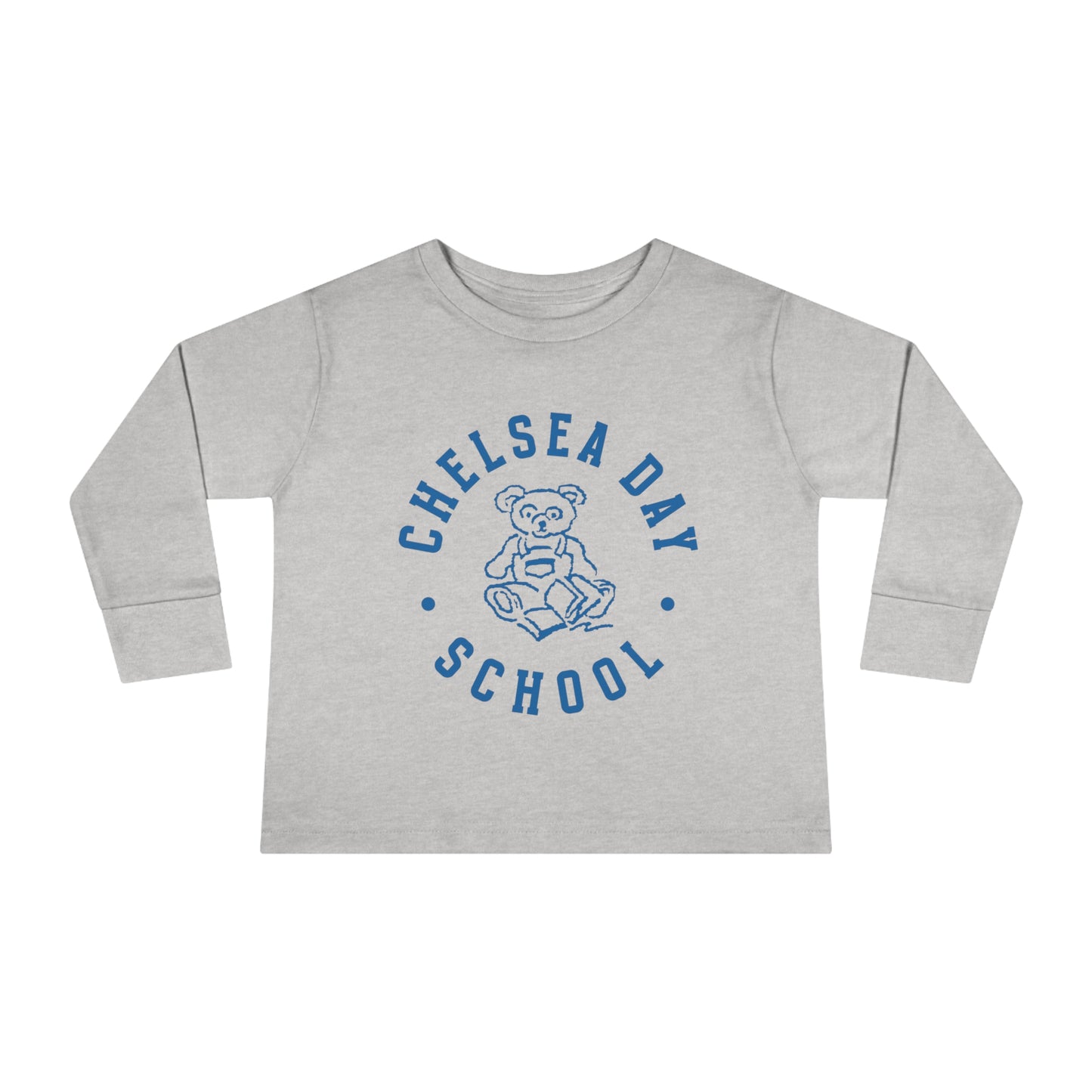 Toddler Long Sleeve Tee (Blue Logo)