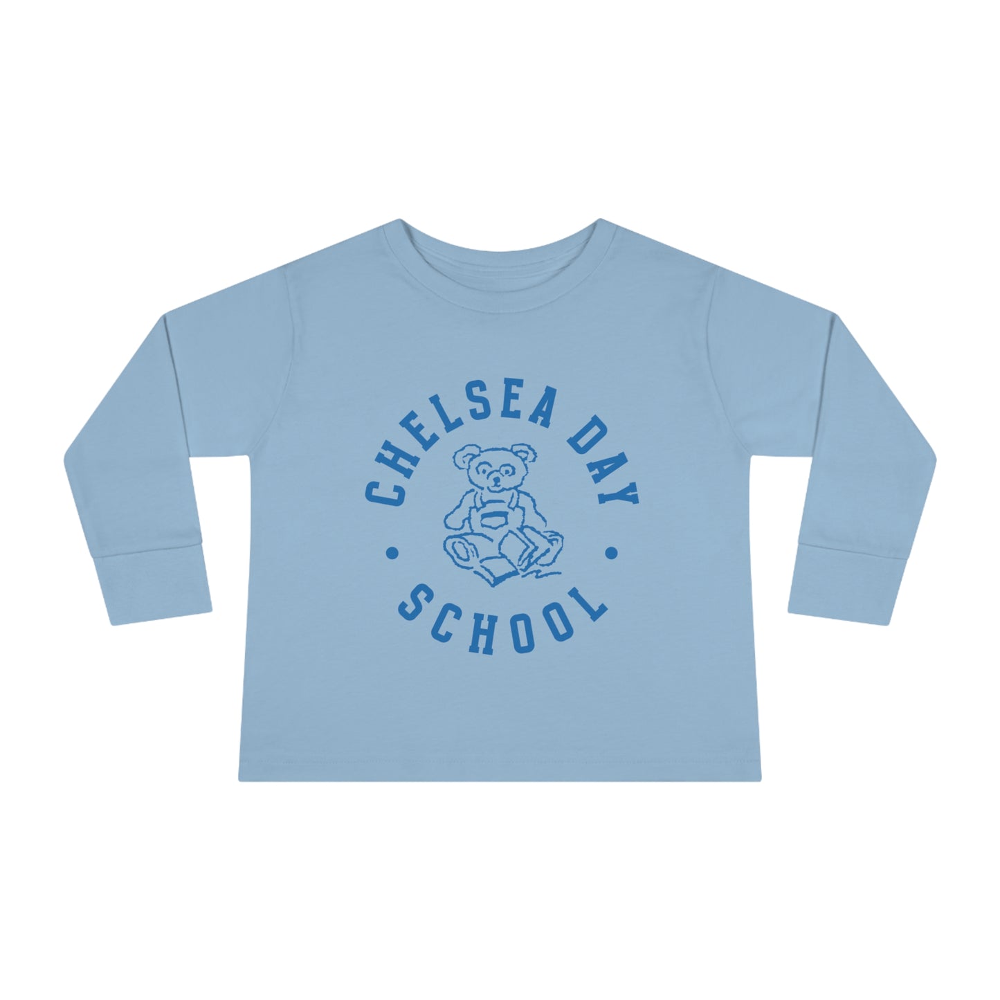 Toddler Long Sleeve Tee (Blue Logo)