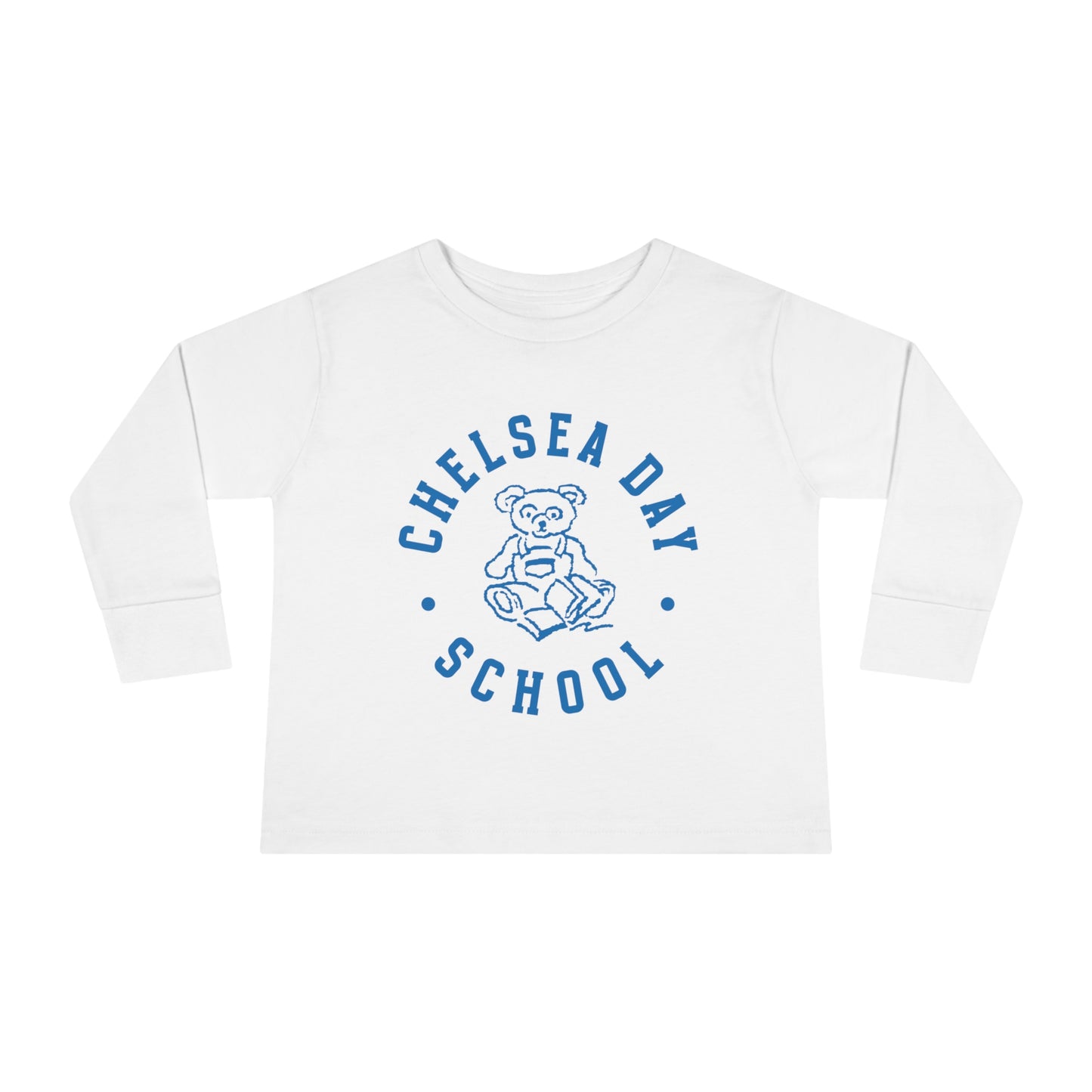 Toddler Long Sleeve Tee (Blue Logo)