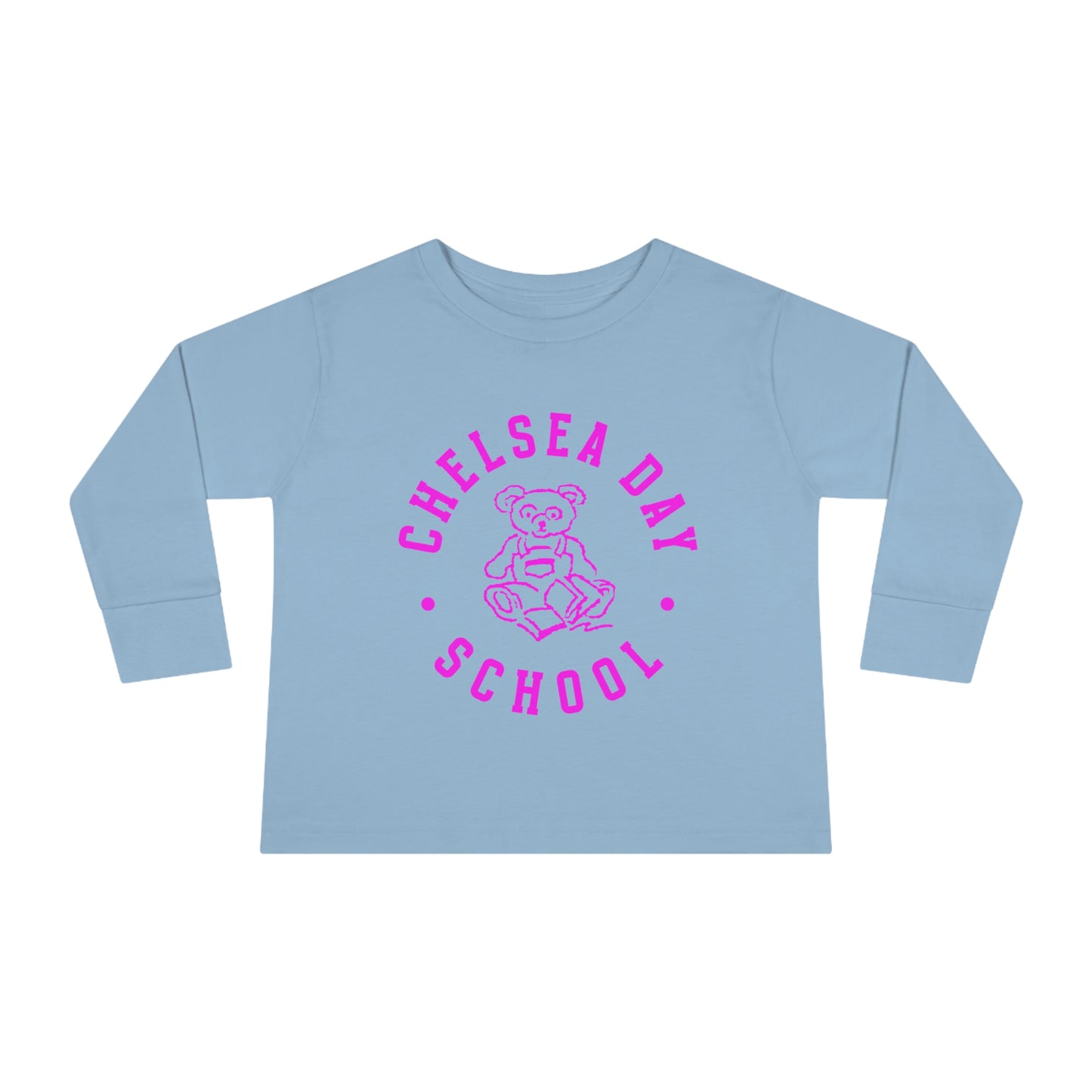 Toddler Long Sleeve Tee (Pink Logo)